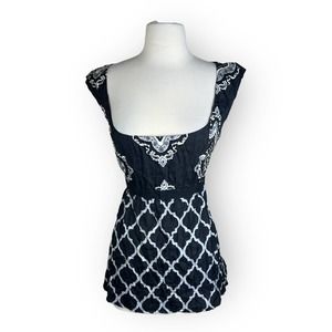 White House Black Market | Vintage Y2K Silk Sleeveless Blouse |  Large